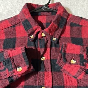 Classic Red Flannel/Plaid Button-up
